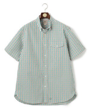  【KING SIZE】【吸水速乾 / 高通気性】【クールマックス】サッカーギンガムチェック シャツ / B.D.