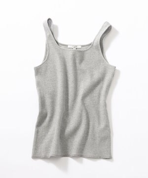  【SLOW/一部店舗限定】好評につき新色追加！ラメリブジャージー タンクトップ