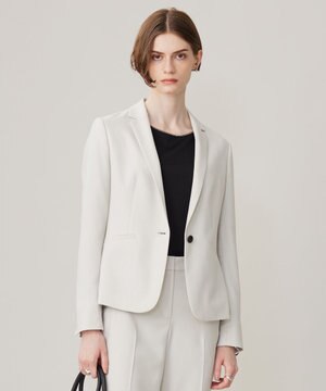  【洗える】プロヴィスウールツイル テーラードジャケット