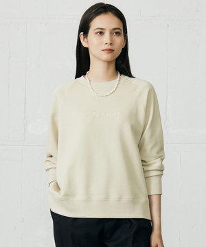 クリアループバックレタリング スウェット