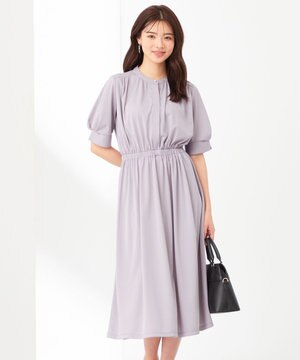  【接触冷感・吸水速乾・UVケア】エアリードレープスムース ワンピース