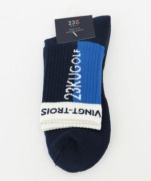  【MEN】カラーブロック レギュラーソックス