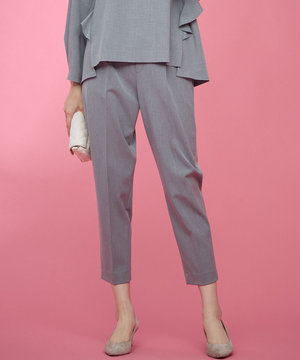 【KUMIKYOKU NAVY】ウーステッドライククロス イージーパンツ