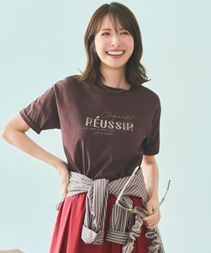  【洗える】ロゴ刺繍 Tシャツ