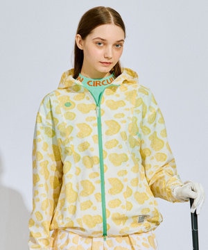 【撥水加工/ストレッチ】【WOMEN】アニマルドットブルゾン ゴルフウェア レディース