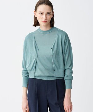 シアーニット 2WAYカーディガン