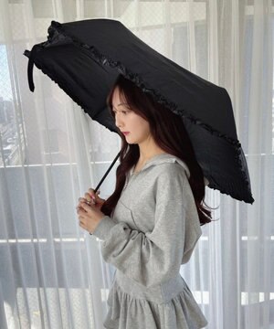  【日傘/雨晴兼用/UVカット/日焼け対策/紫外線対策/熱中症対策】PROTECT　U　フリル