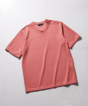 【新素材】ハイゲージベアスムース　VネックＴシャツ