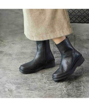  <ing PLUS>【WEB限定】【3E】厚底ショートブーツ