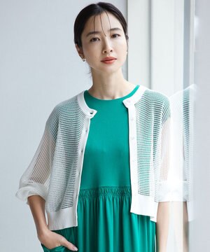  メッシュニット カーディガン