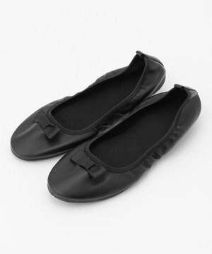  【トートバッグ付き】コンパクトリボンスリッパ