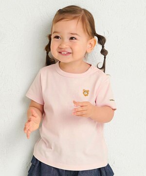  【70-120cm】【Everyday Series】ワンポイント 半袖Tシャツ