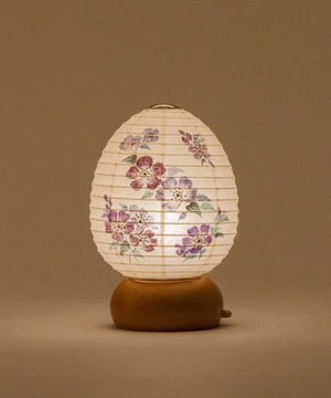  【あかり道】〈手書絵付〉サクラスミレ ちょうちん ライト