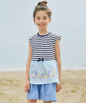  【110-140㎝】ENOSUI Border Tシャツ