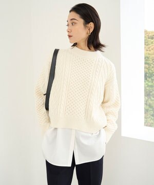  ケーブルニット