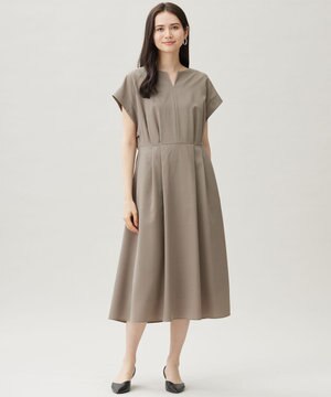  【17号サイズまで展開】ウーステッドライク ワンピース