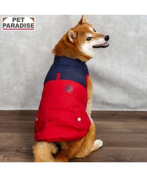  J.PRESS 配色 綿入れ ベスト 中型犬 大型犬