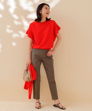 【洗える】撥水ハイストレッチパンツ