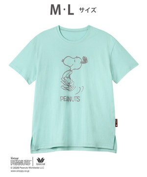 PEANUTS トップス 4分袖 Tシャツ 綿100%(本体) スヌーピー レディース FTT168 /ワコール