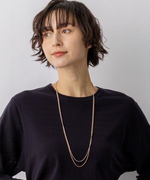  【先行予約】3WAY ミックスカラー チェーン ネックレス