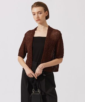  ルレックスペーパーテープ カーディガン