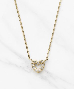  【WEB限定】IN YOUR HEART NECKLACE K10 ダイヤモンド ネックレス