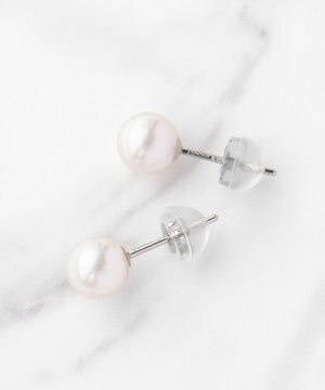 【WEB限定】PRECIOUS PEARL PIERCED EARRINGS プラチナ アコヤパール ピアス