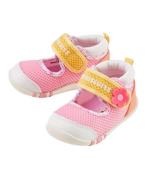  【11.5-13.5cm】 ワンストラップ風 ダブルラッセル ファーストベビーシューズ