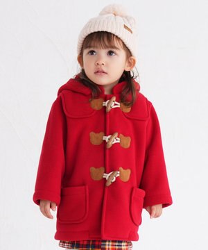  【80-120cm】 フリースボンディング ダッフルコート