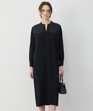  クリアレーヨンストレッチ ニットワンピース