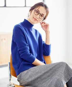  【洗える】CASHBIT ハイネック ニット