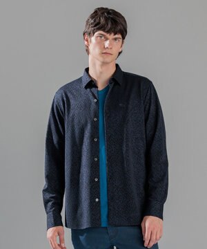  バークジャガードジャージー   レギュラーカラーシャツ