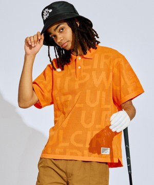  【手洗い可能】【UNISEX】ニットメッシュポロ ゴルフ