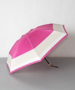  JILL STUART ジル スチュアート バイカラー柄 雨傘（折り畳みミニ傘）