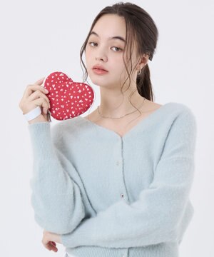  HEART WRISTLET/レッドミニハーツホワイト