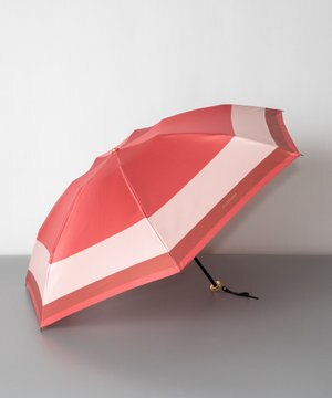  JILL STUART ジル スチュアート バイカラー柄 雨傘（折り畳みミニ傘）
