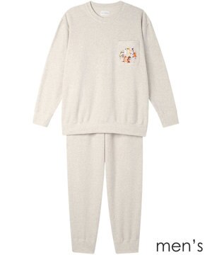  2026年お年賀「まるっとうまくいく」 【綿混】メンズパジャマ