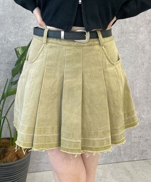  ベルトツキプリーツスカパン