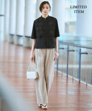  【WEB限定・2WAY】ナチュラルストレッチタフタ オールインワン