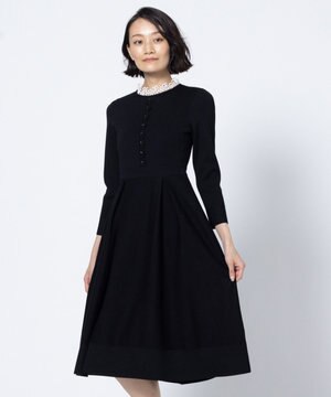  NOBLE LACE KNIT DRESS ニットドレス