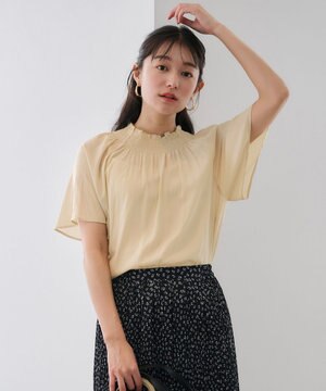  【洗える】カッセンシャーリング ブラウス