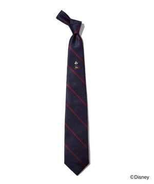 【DISNEY COLLECTION】シルクレップレジメンタル ネクタイ / ミッキーマウス