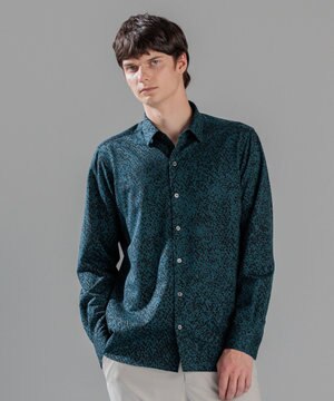  バークジャガードジャージー   レギュラーカラーシャツ