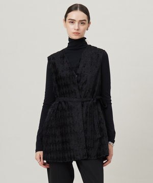  ダイヤカットジャカードブラウス