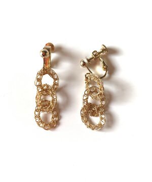  chain 3連 イヤリング