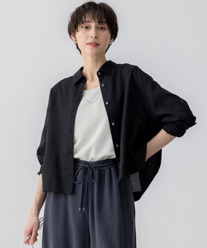  【Oggi5月号掲載/接触冷感/速乾性】シアータンブラー シャツ