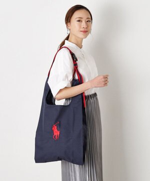  POLO RALPH LAUREN(ポロ ラルフローレン)ベルト付きレインバッグ　ポロポニー刺繍