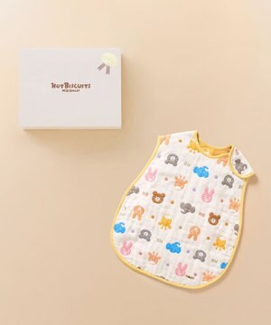  六重織どうぶつ柄ガーゼスリーパーセット【BOX付き】