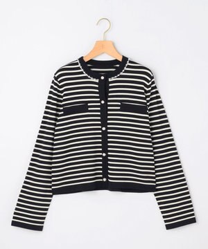  【先行予約・WEB限定】クリアストレッチビジューレーン カーディガン