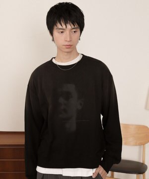  フェードプリントプルオーバー